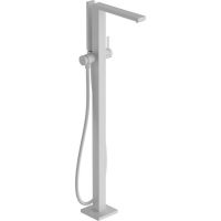 Змішувач для ванни підлоговий Hansgrohe Tecturis E, Matt White (73445700)