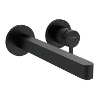 Змішувач для умивальника Hansgrohe Finoris 225 зі стіни, чорний матовий (76050670)