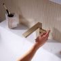 Змішувач для умивальника HansgroheTecturis E 110 Fine CoolStart без донного клапана, Brushed Bronze (73021140)