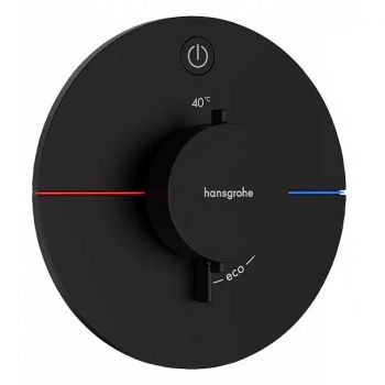 Термостат прихованого монтажу Hansgrohe ShowerSelect Comfort S на 1 функцію, Matt Black (15553670)
