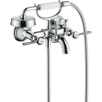 Змішувач настінний для ванни AXOR Montreux Lever з ручним душем, хром (16551000)