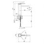Смеситель для раковины Qtap Robin QTROB1060M102K Black Chrome