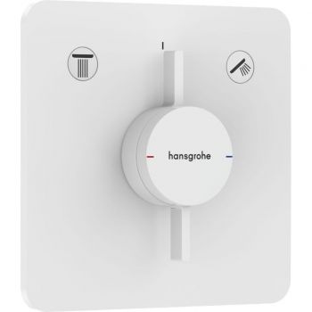 Змішувач прихованого монтажу Hansgrohe DuoTurn Q на 2 функції, Matt White (75414700)