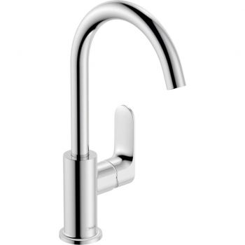 Смеситель для умывальника Hansgrohe Rebris S 210 подвижный носик, с донным клапаном pop-up, Chrome (72536000)
