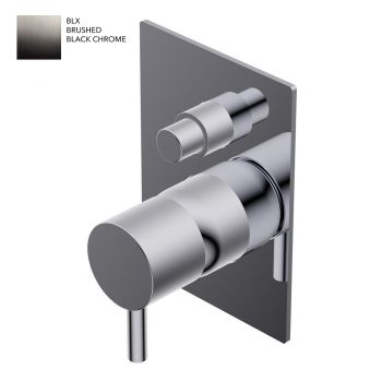 Смеситель для ванны/душа Ritmonio Diametro35 S, встроенный, однорычажный, Brushed Black Chrome (PR52GC101BLX)
