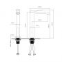 Смеситель для раковины Qtap Slavonice высокий QTSLV10H42103C Chrome
