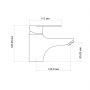 Смеситель для раковины Lidz Tani 001F1 (k40) LDTAN001F1CRM44957 Chrome