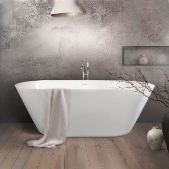 Ванна зі штучного каменю PAA Storia, окремостояча, 167х72,5 см, Glossy Alpine White (VASTO_00)