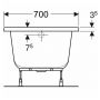 Kolo Supero 5341000 Ванна прямоугольная 150х70 см.