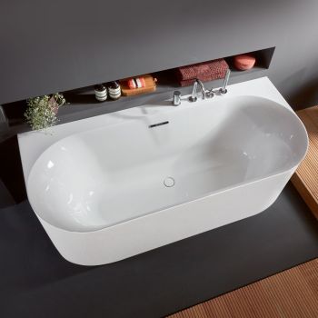 Ванна акрилова Villeroy&Boch Loop&Friends Oval, пристінна, 180х80, White Alpin (UBA180LOF9CS00V-01)