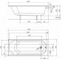 Kolo Opal XWP137000N Ванна прямоугольная 170х70