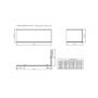 Roca Linea A25T016000 Панель для ванны 170 см.