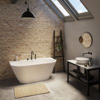 Ванна зі штучного каменю PAA DECO WALL 166х81 Matte White (VADEWAS_00)