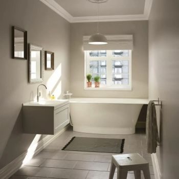 Ванна зі штучного каменю PAA Uno Grande, прямокутна, панель маленька, 170х75, Glossy Alpine White (VAUNOGR_00-PAUNOGRM_00)