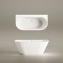 Ванна зі штучного каменю PAA DECO WALL 166х81 Matte White (VADEWAS_00)