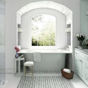 Ванна зі штучного каменю PAA Vario L, пристінна, 170х75, Glossy Alpine White (VAVARL_00)