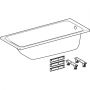 Ванна акрилова Geberit Tawa, slim rim, з ніжками: L=180см, B=80см, білий (554.122.01.1)