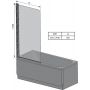 Шторка для ванни Ravak Chrome 7QL40100Z1 CVS1-80 L Transparent
