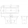 Ванна прямокутна Villeroy and Boch Targa Style UBA170FRA2V-01 170х75 см.