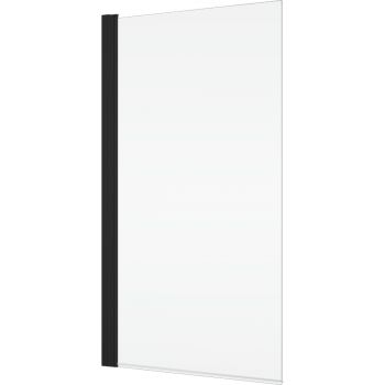 Ronal SOEB107500607 BlackLine SOLINO Одностворкова шторка для ванни, скло прозоре, проф.чорний мат