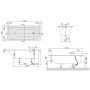 Villeroy & Boch Oberon UBQ170OBE2V-01 Ванна прямоугольная 170x75