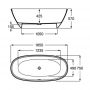 Ванна окремостояча Roca Ariane 165х75 см. A248470000