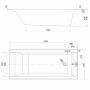 Ванна прямокутна Cersanit LARGA 170х75