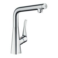 Змішувач для кухні Hansgrohe Metris Select 320 1jet, хром (14883000)