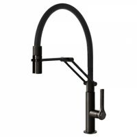 Змішувач для кухні Gessi Officine, Black Metal Brushed PVD (60055707)