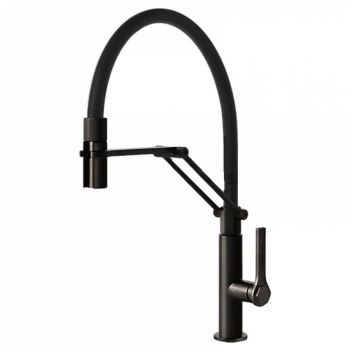 Змішувач для кухні Gessi Officine, Black Metal Brushed PVD (60055707)