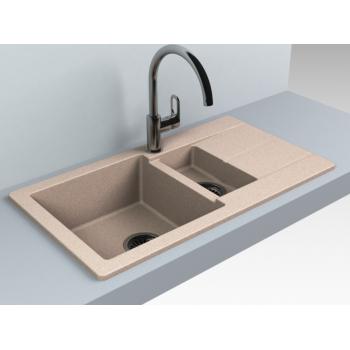 Кухонна мийка Fancy Marble Alabama 770x430 мм. пісочна