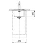 Кухонная мойка FRANKE MYTHOS MYX 110 -34, под столешницу (122.0600.933) 380х440 мм.