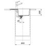 Кухонная мойка FRANKE SIRIUS 2 S2D 611-62 оборотная, серая (143.0627.383) 620х500 мм.