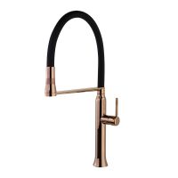 Смеситель для кухни Ramon Soler KITCHEN с гибким выдвижным шлангом, медь (386801MACU38E304205)