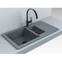 Кухонна мийка Fancy Marble Alabama 770x430 мм. сіра