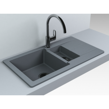 Кухонна мийка Fancy Marble Alabama 770x430 мм. сіра