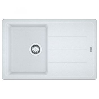 Кухонная мойка FRANKE BASIS BFG 611-78 оборотная, белая (114.0258.042) 780х500 мм.