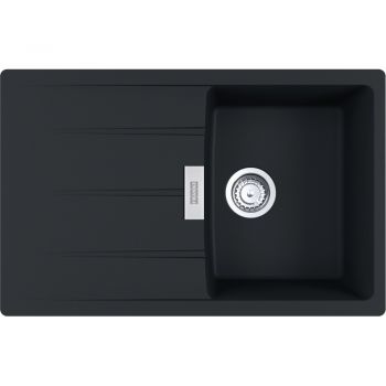 Кухонна мийка FRANKE CENTRO CNG 611-78 чорна матова, оборотна (114.0701.810) 780х500 мм.