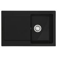 Кухонная мойка FRANKE MARIS MRK 611-78 оборотная, черная матовая (124.0381.407) 780х510 мм.