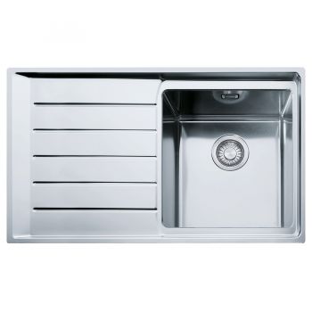 Кухонна мийка FRANKE NEPTUNE PLUS NPX 611, крило ліворуч (101.0068.360) 860х510 мм.
