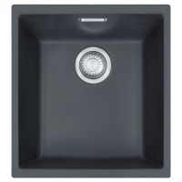 Кухонная мойка FRANKE SIRIUS SID 110-34, под столешницу, черная (144.0649.548) 370х435 мм.