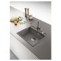 Кухонна мийка FRANKE MARIS MRG 610-52 TL сірий камінь, врізний монтаж (114.0668.868) 560х510 мм.