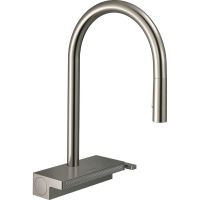 Кухонний змішувач Hansgrohe Aguno Select 170 3jet з витяжним виливом Sbox, сталевий (73831800)