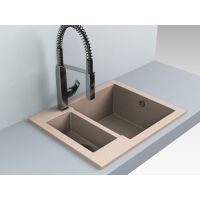 Кухонна мийка Fancy Marble Arizona 600x500 мм. пісочна