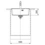 Кухонна мийка FRANKE MARIS MRG 610-52 TL чорна матова, врізний монтаж (114.0668.819) 560х510 мм.