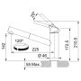 Смеситель для кухни FRANKE ORBIT Pull Out с выдвижным изливом, хром (115.0623.055)