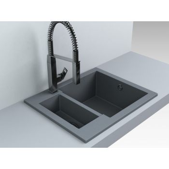 Кухонна мийка Fancy Marble Arizona 600x500 мм. сіра