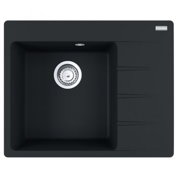 Кухонная мойка FRANKE CENTRO CNG 611-62 TL черная матовая, крыло справа (114.0630.458) 620х500 мм.