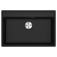 Кухонная мойка FRANKE MARIS MRG 610-72 TL оникс, врезной монтаж (114.0661.769) 760х510 мм.