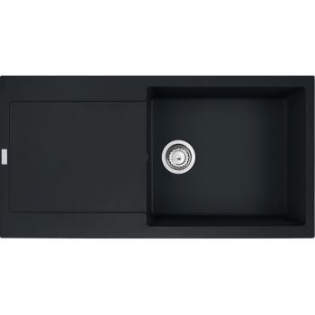 Кухонна мийка FRANKE MARIS MRG 611-97 XL оборотна, чорна матова (114.0675.978) 970х500 мм.